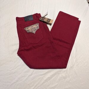 🆕NWT ACCESS APPAREL BURGUNDY DENIM JEANS - 36/32